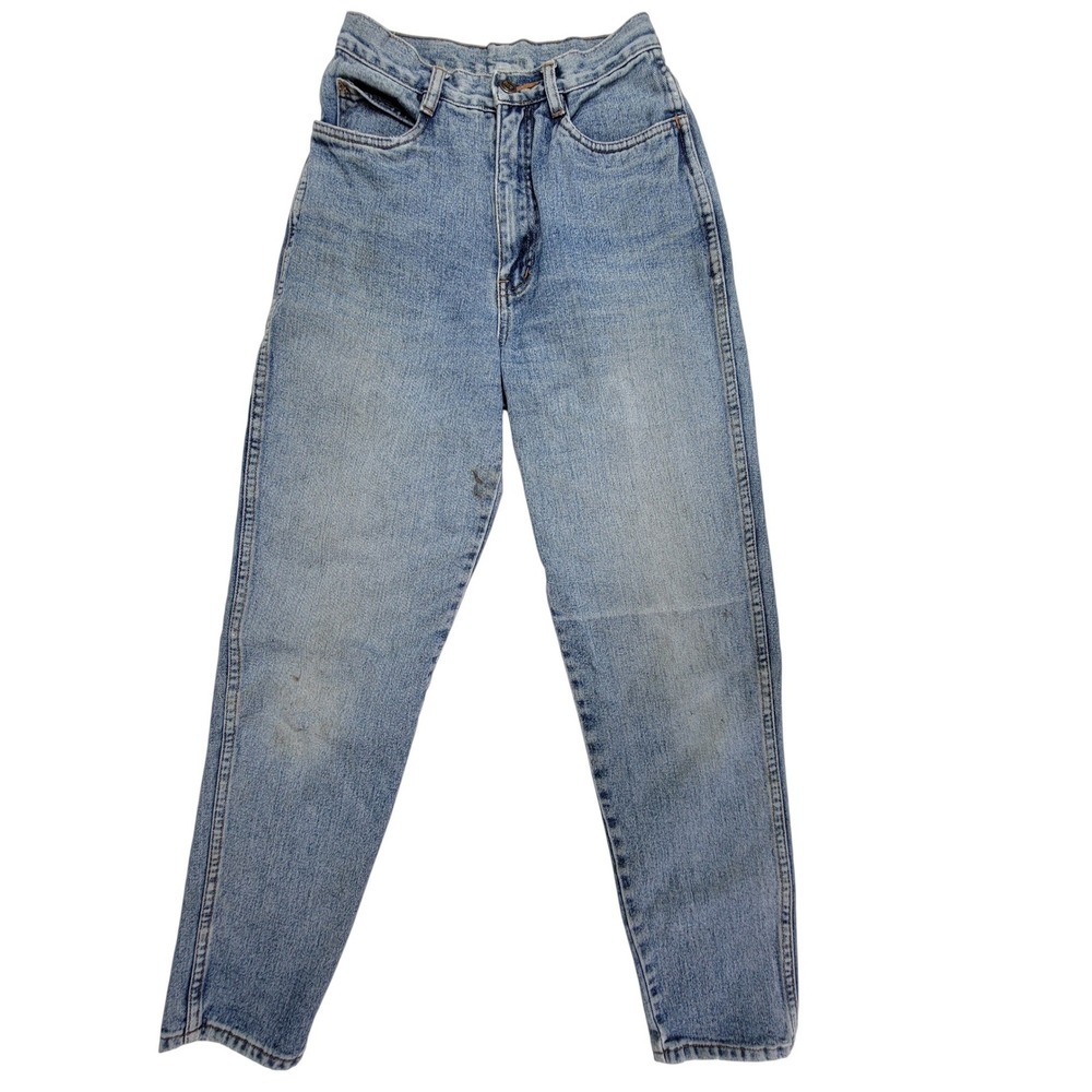 Vintage Rio by Stephen Mardon High Rise Tapered Mom Jeans Light Wash Blue Size 7